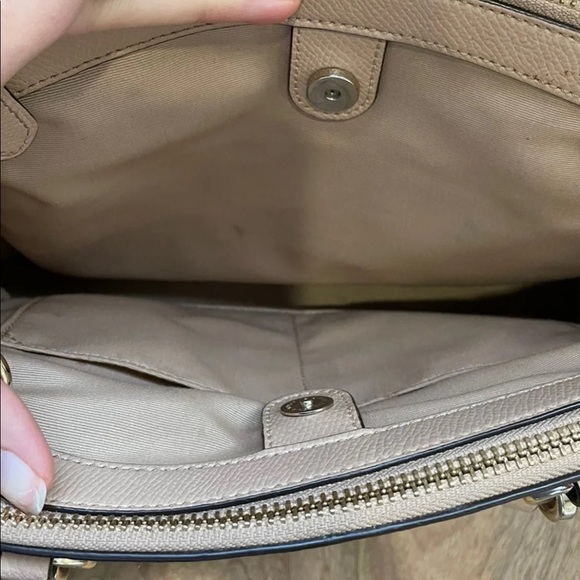 Coach Crossbody Taupe Purse - Picture 5 of 11